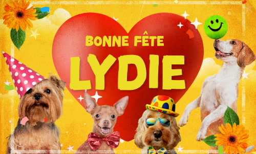 Aperçu de la carte : Célébration spéciale pour Lydie !