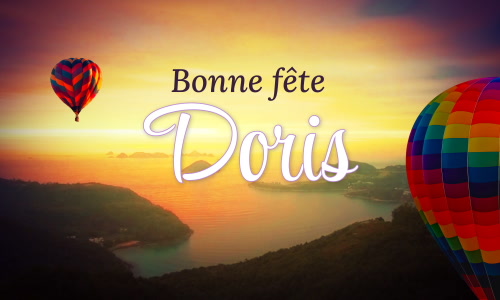 Première carte bonne fête Doris - 6 février