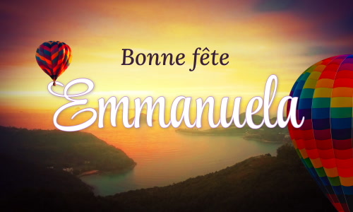 Première carte bonne fête Emmanuela - 25 décembre