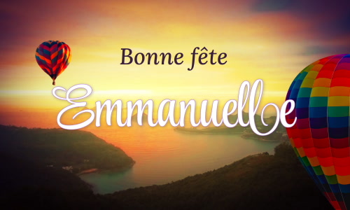 Première carte bonne fête Emmanuelle - 25 décembre