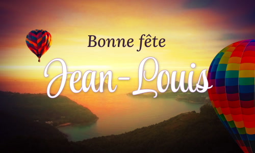 Première carte bonne fête Jean-Louis - 1 mai
