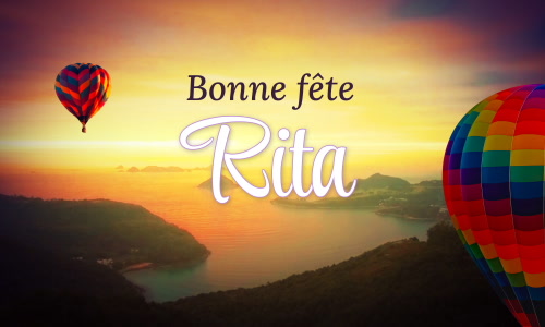 Première carte bonne fête Rita - 22 mai