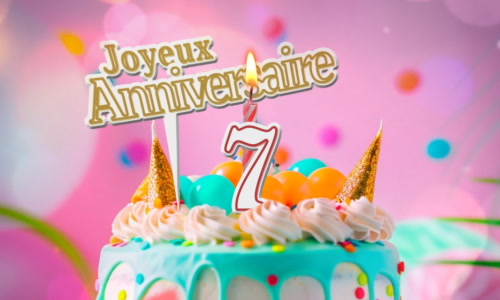 Aperçu de la carte : 7 ans, faisons la fête !