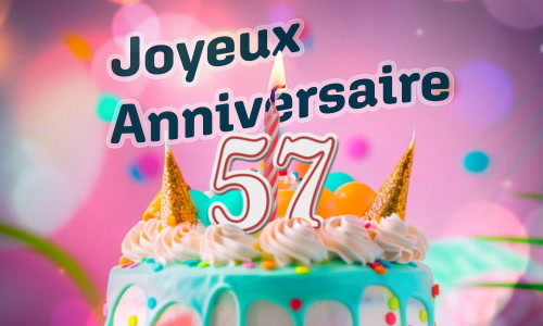 Aperçu de la carte : 57 ans, faisons la fête !