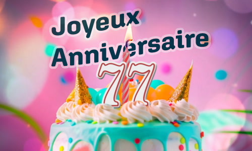 Aperçu de la carte : Merveilleux anniversaire pour tes 77 ans