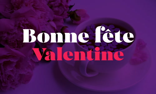 Aperçu de la carte : Bonne fête Valentine !