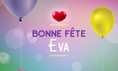 Aperçu de la carte : Eva, bonne fête le 6 septembre !