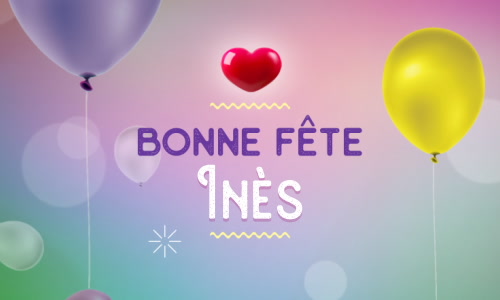 Aperçu de la carte : Célébration spéciale pour Inès !