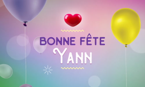 Aperçu de la carte : C'est la Journée de Yann !