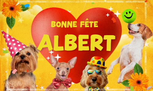 Aperçu de la carte : Célébration spéciale pour Albert !