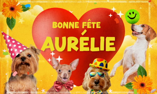 Aperçu de la carte : Joyeuse fête Aurélie, le 15 octobre !