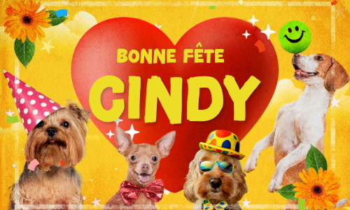 Aperçu de la carte : C'est la Journée de Cindy !