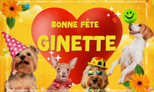 Aperçu de la carte : Ginette, bonne fête le 7 septembre !