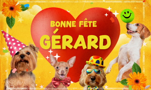 Aperçu de la carte : Bonne fête Gérard !