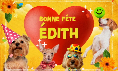 Aperçu de la carte : Joyeuse fête Édith, le 16 septembre !