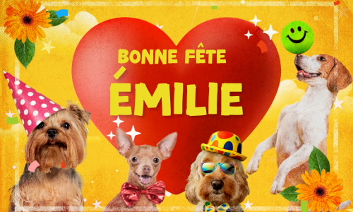 Aperçu de la carte : Émilie, bonne fête le 19 septembre !