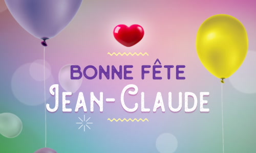 Aperçu de la carte : Bonne fête Jean-Claude !