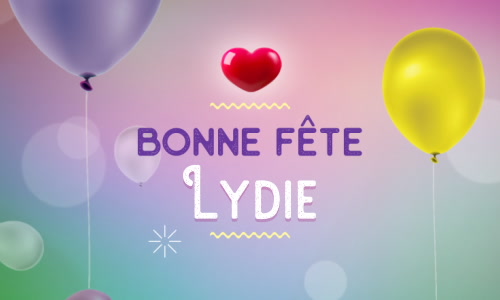 Aperçu de la carte : Célébration spéciale pour Lydie !