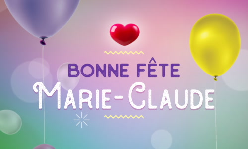 Aperçu de la carte : Célébration spéciale pour Marie-Claude !