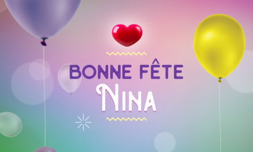 Aperçu de la carte : Joyeux 14 janvier à Nina !