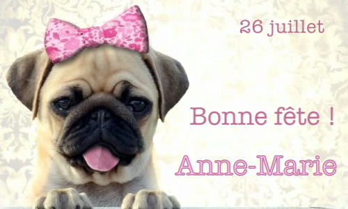 Aperçu de la carte : Bonne fête Anne-Marie !