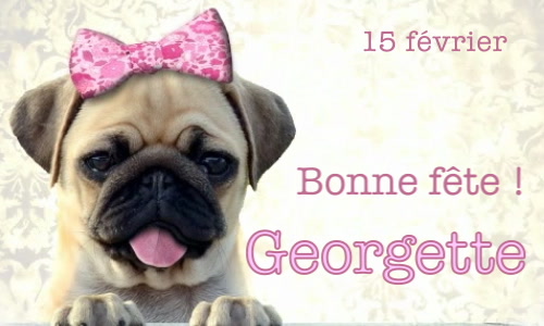 Aperçu de la carte : Bonne fête Georgette !