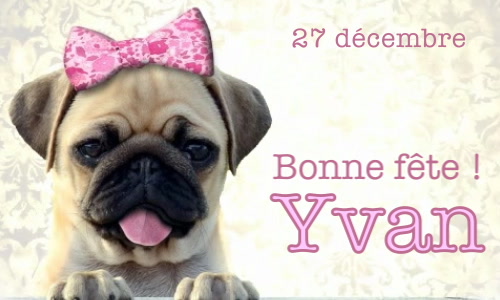 Aperçu de la carte : Bonne fête Yvan !