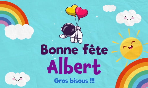 Aperçu de la carte : Célébration spéciale pour Albert !