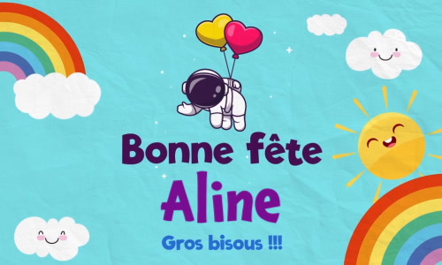 Aperçu de la carte : Aline, bonne fête le 20 octobre !