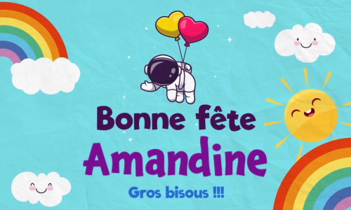 Aperçu de la carte : Célébration spéciale pour Amandine !