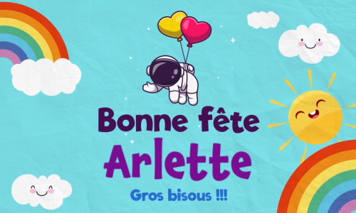 Aperçu de la carte : Célébration spéciale pour Arlette !