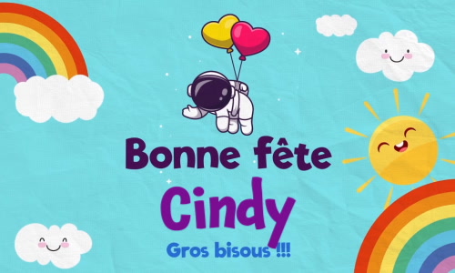 Aperçu de la carte : Bonne fête Cindy !