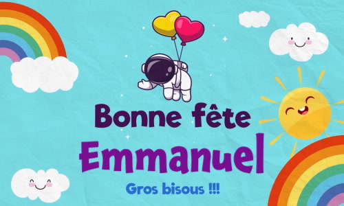 Aperçu de la carte : C'est la Journée de Emmanuel !