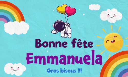 Aperçu de la carte : Bonne fête Emmanuela !