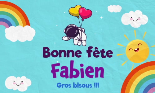 Aperçu de la carte : Bonne fête Fabien !