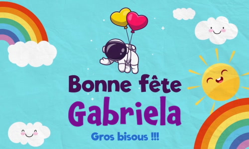 Aperçu de la carte : Surprise pour Gabriela, 29 septembre !