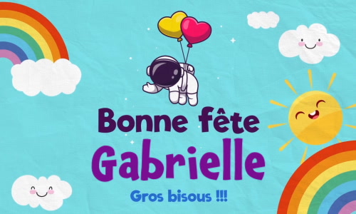 Aperçu de la carte : Joyeuse fête Gabrielle, le 29 septembre !