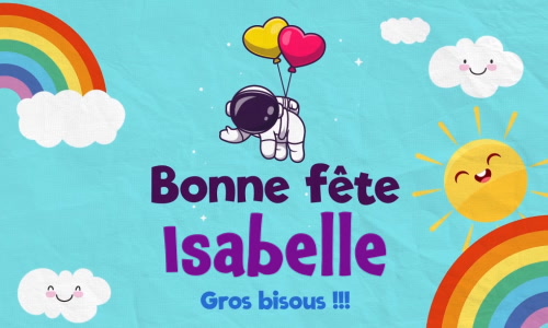 Aperçu de la carte : Bonne fête Isabelle !