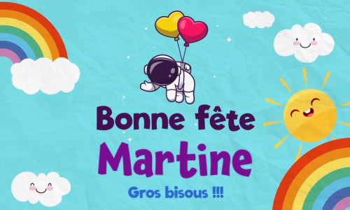 Aperçu de la carte : Martine, bonne fête le 30 janvier !