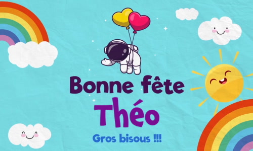 Aperçu de la carte : Surprise pour Théo, 9 novembre !