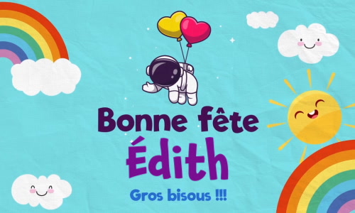 Aperçu de la carte : Édith, bonne fête le 16 septembre !