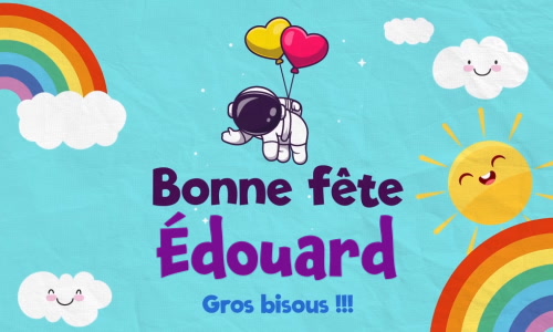 Aperçu de la carte : Joyeuse fête Édouard, le 5 janvier !