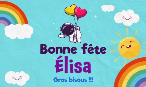 Aperçu de la carte : C'est la Journée de Élisa !