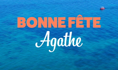 Aperçu de la carte : 5 février - Agathe