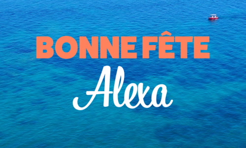 Aperçu de la carte : Bonne fête Alexa !