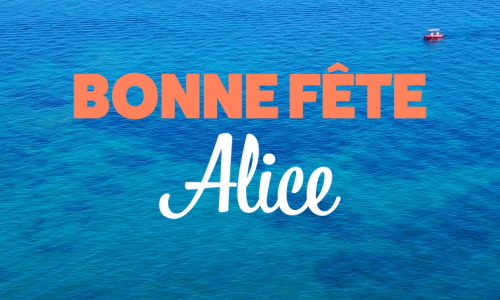 Aperçu de la carte : Fêtez Alice ce 16 décembre