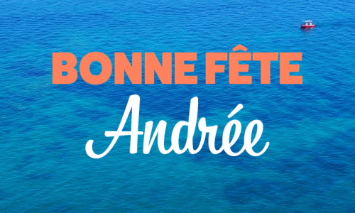 Aperçu de la carte : Andrée, bonne fête le 30 novembre !