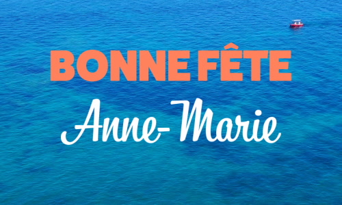 Aperçu de la carte : 26 juillet - Anne-Marie