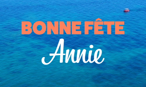 Aperçu de la carte : Joyeuse fête Annie, le 26 juillet !