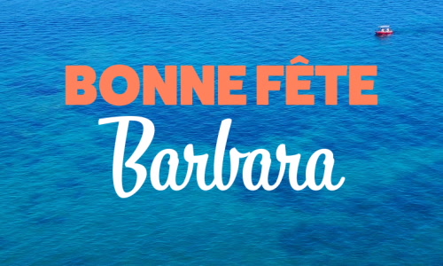 Aperçu de la carte : Bonne fête Barbara !